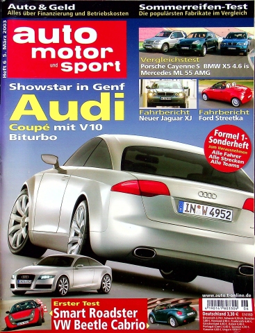 Deckblatt Auto Motor und Sport (06/2003)